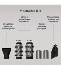 Rowenta Rowenta hair dryer brush Brush Active, 1000W, 3 modes, ioniz-i, cold blowing, rotation nozzle, ceramics, black