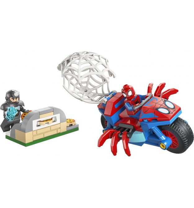 LEGO Конструктор LEGO Spidey Павук на мотоциклі проти Носорога