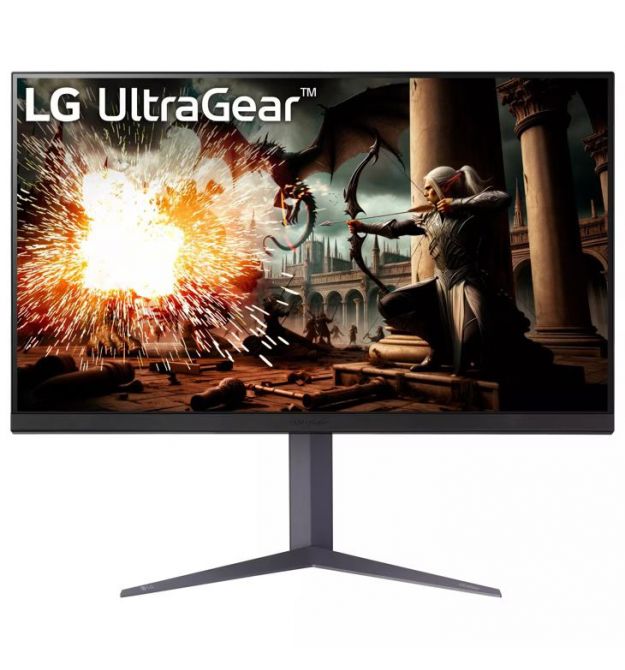 LG Монітор LG 31.5" 32GS75Q-B 2xHDMI, DP, Audio, IPS, 2560x1440, 180Hz, 1ms, sRGB 99%, G-SYNC, FreeSync, Pivot, HDR400