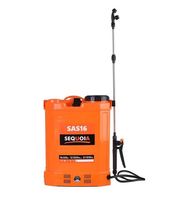 SEQUOIA Опрыскиватель аккумуляторный SAS16 16л 12В 1х8А·ч 1.5-4бар 4.2кг