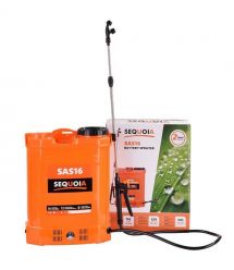 SEQUOIA Опрыскиватель аккумуляторный SAS16 16л 12В 1х8А·ч 1.5-4бар 4.2кг