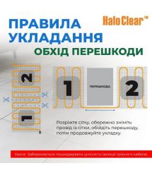 Navin Мат нагревательный HaloClear 190/830 двухжильный для систем отопления 4.0м кв, 0.5х8.0м 830Вт 230В