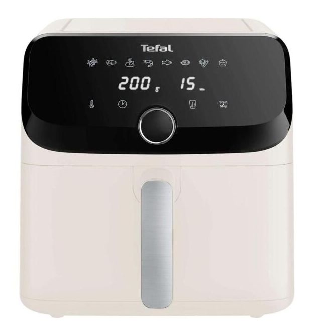 Tefal Мультипечь Easy Fry Mega, 1700Вт, чаша-7.5л, сенсорное управление, 8 программ, пластик, бежевый