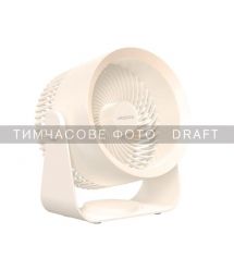 ARDESTO Вентилятор FT-M55BG настольный/настенный, 14см, аккумулятор, USB-A Type-C, бежевый