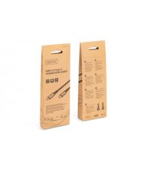 Digitus DIGITUS USB 4 connection cable, TypeC to TypeC, AL-Housing PP Braid 4K@60Hz, PD3.0, 20Gbits/s, 3m, bl.