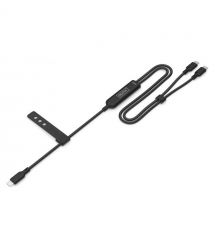 Digitus DIGITUS USB-C 2in1 Charging Cable, 140W, 1.8m USB 2.0, Nylon-braided, black