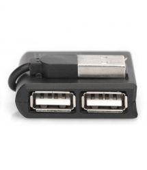 Digitus Концентратор USB 2.0, 4 порта, чорний