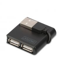 Digitus Концентратор USB 2.0, 4 порта, чорний