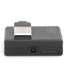 Digitus Концентратор USB 2.0, 4 порта, чорний