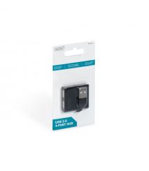 Digitus Концентратор USB 2.0, 4 порта, чорний