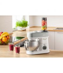 Sencor Кухонная машина 1200Вт, чаша-металл, корпус-пластик, насадок-19, подсветка, белый