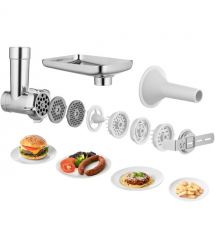 Sencor Кухонная машина 1200Вт, чаша-металл, корпус-пластик, насадок-19, подсветка, белый