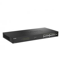 D-Link Коммутатор DGS-1018P 16x1GE PoE+, 240W, 30Вт/порт, Неуправляемый