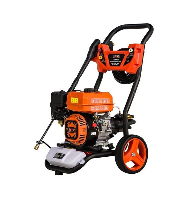 SEQUOIA Минимойка высокого давления бензиновая SPW600 5220Вт 190бар 600л/ч шланг 8м 26.0кг