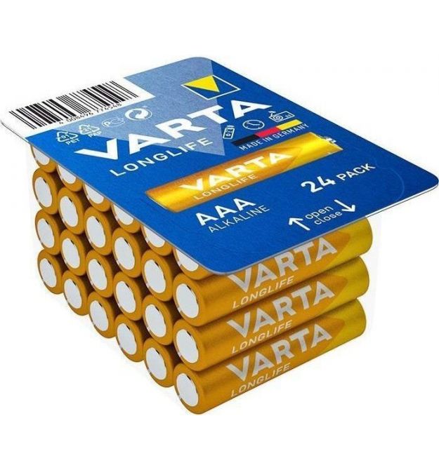 VARTA Батарейка Varta Longlife лужна AAA блістер, 24 шт