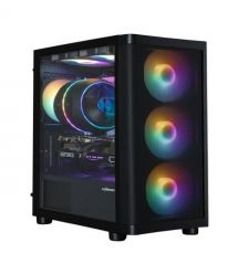 Zalman Корпус Zalman M4 SE без БП, 1xUSB3.0, 2xUSB2.0, 6x120мм FRGB, VGA 320мм, LCS ready, TG Side Panel, mATX, чорний