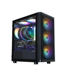 Zalman Корпус Zalman M4 SE без БП, 1xUSB3.0, 2xUSB2.0, 6x120мм FRGB, VGA 320мм, LCS ready, TG Side Panel, mATX, чорний