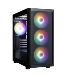 Zalman Корпус Zalman M4 SE без БП, 1xUSB3.0, 2xUSB2.0, 6x120мм FRGB, VGA 320мм, LCS ready, TG Side Panel, mATX, чорний