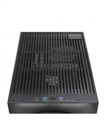 Chieftec Корпус The Cube CI-03B, без БП, 2xUSB3.0, 1xUSB3.2 Gen2 Type-C, 1x200мм HDB, VGA 335мм, LCS ready, mATX, черный