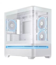 ASUS Корпус Prime AP202 Tempered Glas ARGB, без БЖ, 2xUSB3.2, 1xUSB Type-C, Tempered Glass side, mATX, білий 90DC00P3-B19000