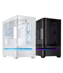 ASUS Корпус Prime AP202 Tempered Glas ARGB, без БЖ, 2xUSB3.2, 1xUSB Type-C, Tempered Glass side, mATX, білий 90DC00P3-B19000