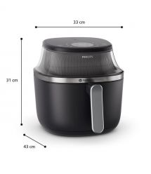 Philips Мультипечь Ovi XL Series 3000, 1700Вт, чаша-6.2л, сенсорное управл., 12 авто. программ, пластик, чорний