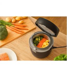 Sencor Рисоварка 350Вт, чаша-0.6л, LED дисплей, алюминий, нерж.сталь, пластик, черный