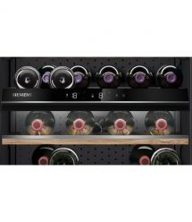 Siemens Wine cooler Siemens, 82x60x58, volume-120L, 2 zone, bottles -44, ST, display, black