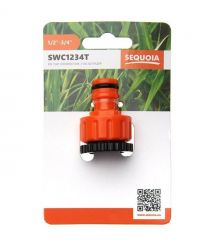 SEQUOIA Конектор для шланга SEQUOIA SWC1234T 1/2'-3/4' з внутрішнім різьбленням пластик 0.02кг