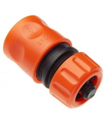 SEQUOIA Конектор для шланга SEQUOIA SWC1258A 1/2'-5/8' з аквастопом однокомпонентний пластик 0.03кг