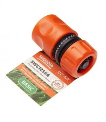 SEQUOIA Конектор для шланга SEQUOIA SWC1258A 1/2'-5/8' з аквастопом однокомпонентний пластик 0.03кг
