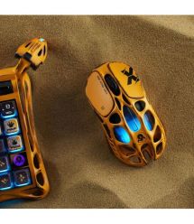 GravaStar Мышь Mercury X Pro, 8K, BT/WL/USB-A, RGB, Battle-Worn Yellow