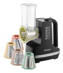 Sencor Мультирезка стационарная, 150Вт, 5 насадок, слайсер, черный