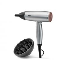 BaByliss Фен Babyliss Cosmos, 2100Вт, 3 режими, іонізація, хол. обдув, 2 насадки, сірий