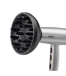 BaByliss Фен Babyliss Cosmos, 2100Вт, 3 режими, іонізація, хол. обдув, 2 насадки, сірий