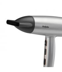 BaByliss Фен Babyliss Cosmos, 2100Вт, 3 режими, іонізація, хол. обдув, 2 насадки, сірий