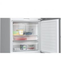 Siemens Siemens Ref with bottom freezer, 186x75x78, ref-357L, freez.-169L, 2doors, C, NF, display, inox