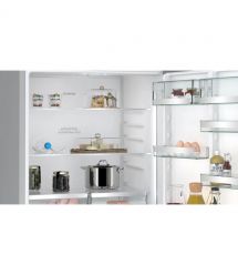 Siemens Siemens Ref with bottom freezer, 186x75x78, ref-357L, freez.-169L, 2doors, C, NF, display, inox