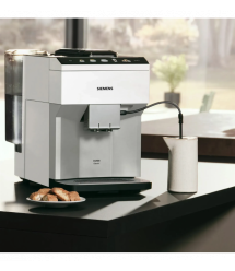 Siemens Кофемашина 1.9л, зерно + молотая, автомат.капучинатор, авторецептов - 10, белый