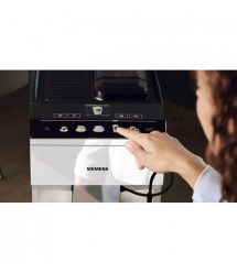 Siemens Кофемашина 1.9л, зерно + молотая, автомат.капучинатор, авторецептов - 10, белый