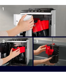 Siemens Кофемашина 1.9л, зерно + молотая, автомат.капучинатор, авторецептов - 10, белый