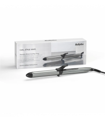 BaByliss Xanadu curling iron, 46W, 6 temperature settings, D -25mm, 160-210°C, metal, gray