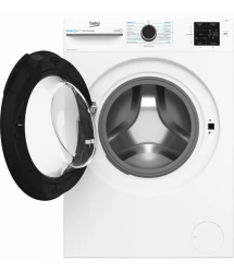 Beko Стиральная машина фронтальная, 8 кг, 1000, A, 55 см, дисплей, инвертор, пара, белый