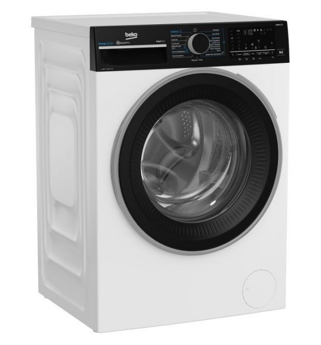 Beko Стиральная машина фронтальная, 9 кг, 1400, A, 55 см, дисплей, пар, инвертор, WIFI, белая
