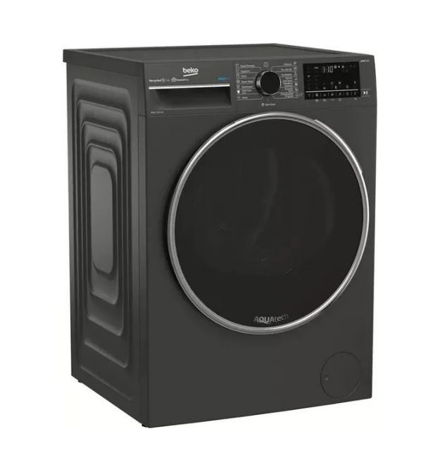 Beko Стиральная машина фронтальная, 8 кг, 1400, A, 55 см, дисплей, пар, инвертор, графит