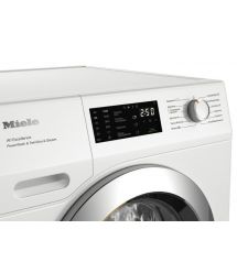 Miele Стиральная машина WEG 895 WCS фронтальная, 9кг, 1400, A+++, 63.6см, дисплей, инвертор, автодоз, люк хром, белый