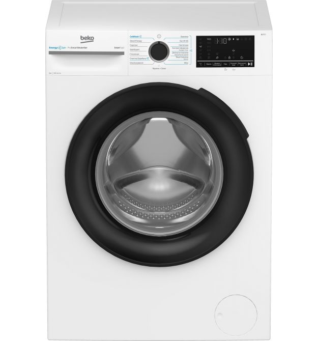 Beko WM Beko front load, 8kg, 1400, A, 55cm, display, invertor, steam, white