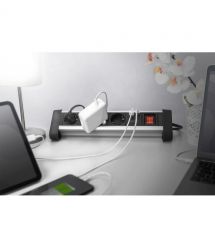 Digitus Блок розеток Office, 4xSchuko 16A, 2xUSB 2A, выключатель, 1.5м, вилка Schuko