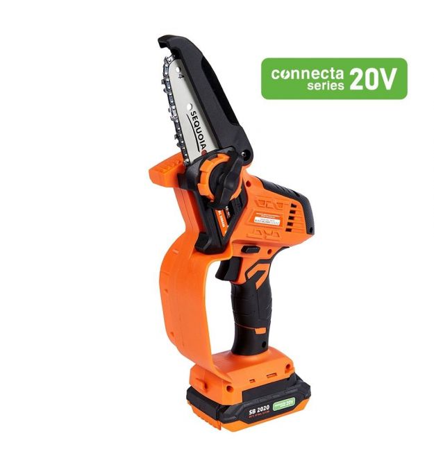 SEQUOIA Пила цепная аккумуляторная SBC2004M-QV 20В акб 1х2.0А·ч шина 12.7см 1/4" 7.0м/с ЗП 1.1кг