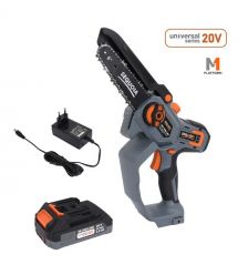 SEQUOIA Пила цепная аккумуляторная SBC2006-UNI 20В акб 1х2.0А·ч шина 15см 1/4" 6.5м/с 2.05кг